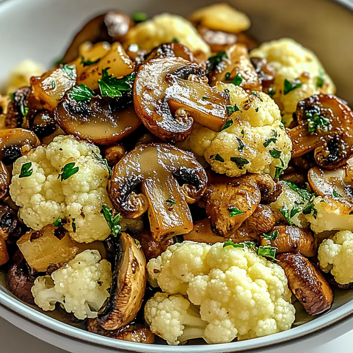 Cauliflower and Mushroom Stir-Fry