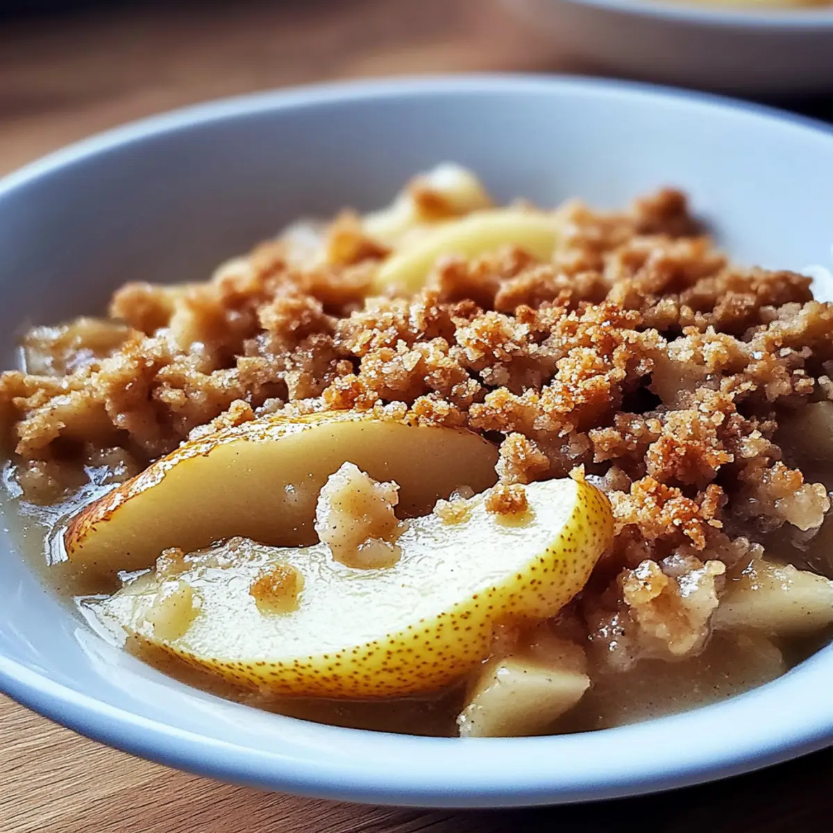 Pear and Ginger Crumble