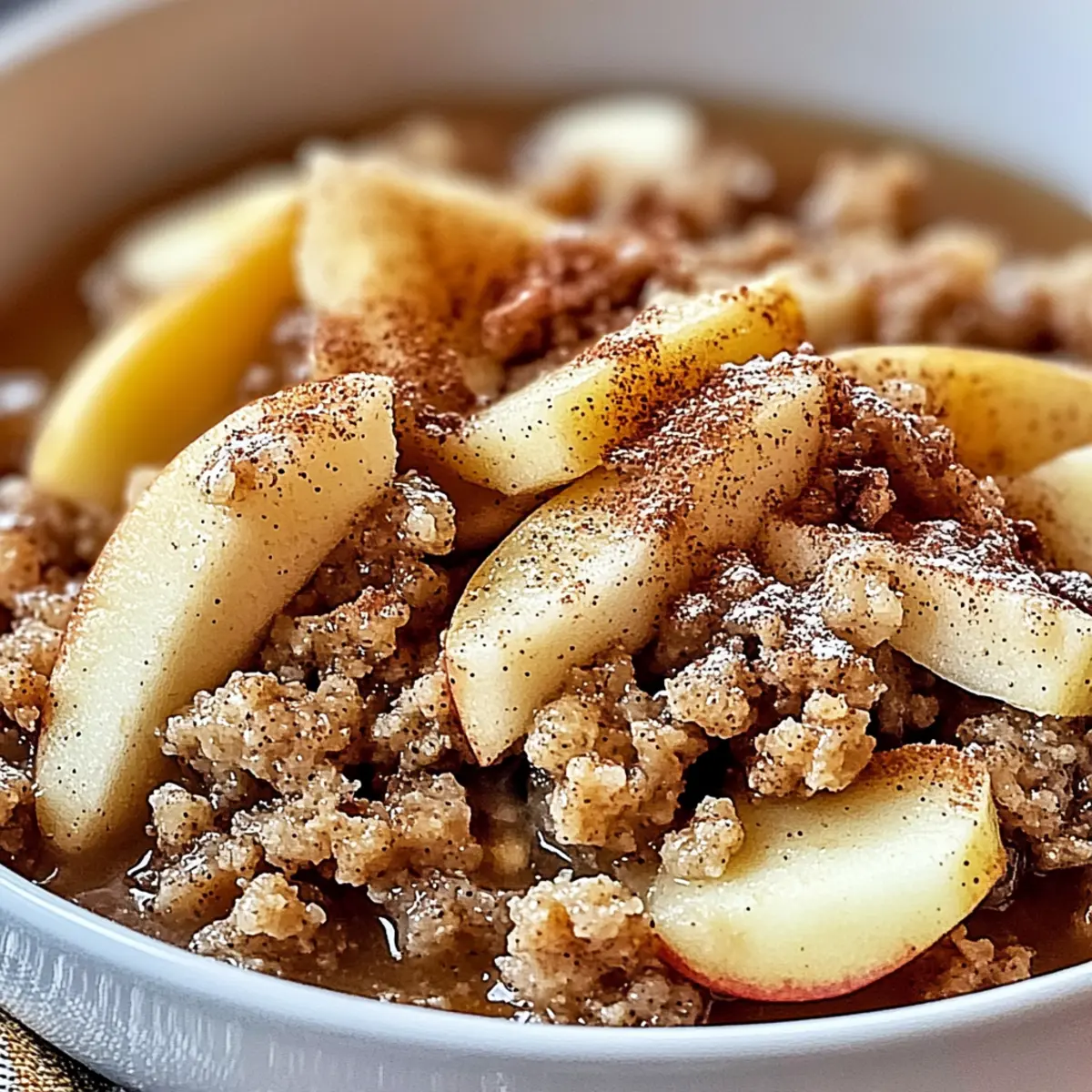 Apple Cinnamon Breakfast Crumble