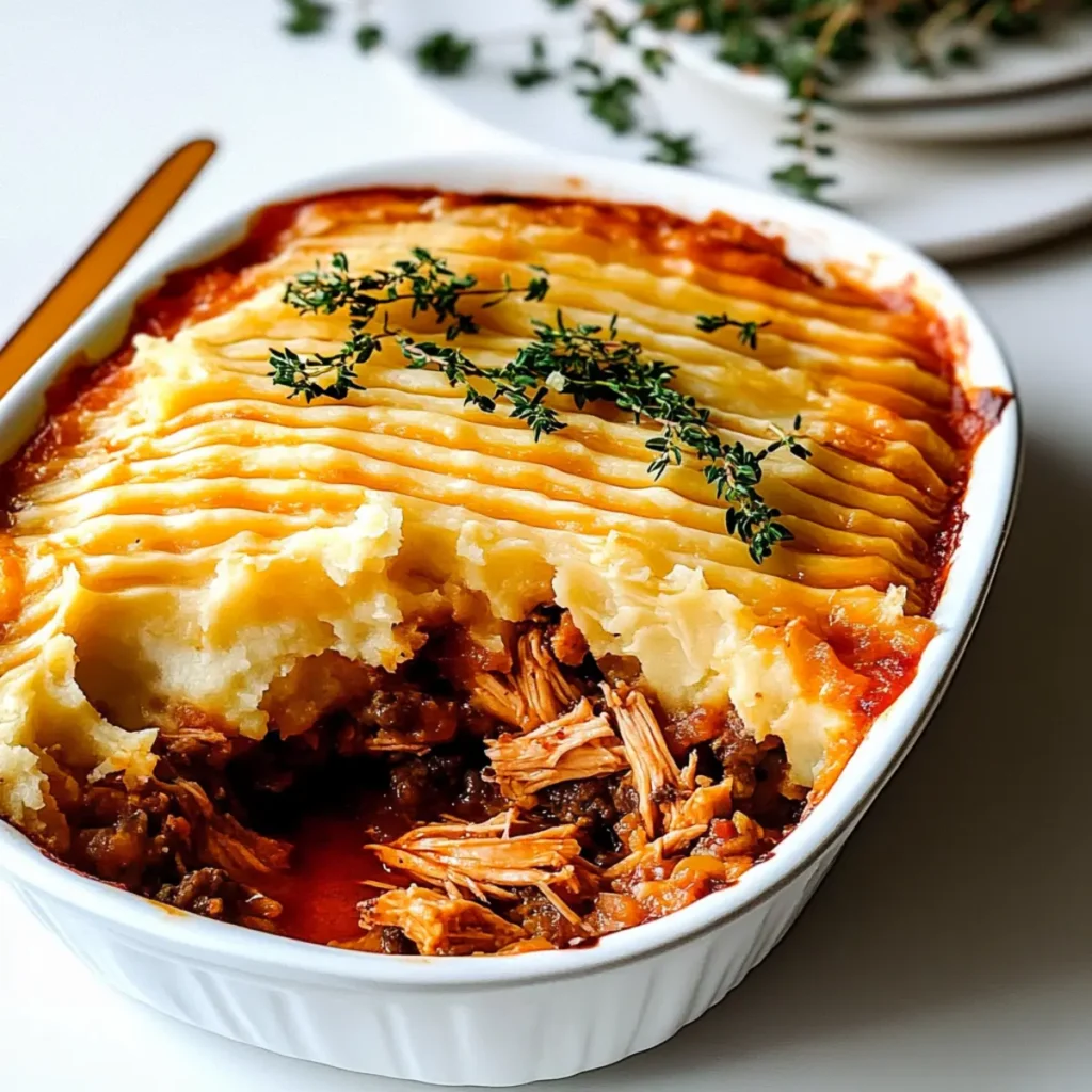 Butter Chicken Shepherd's Pie