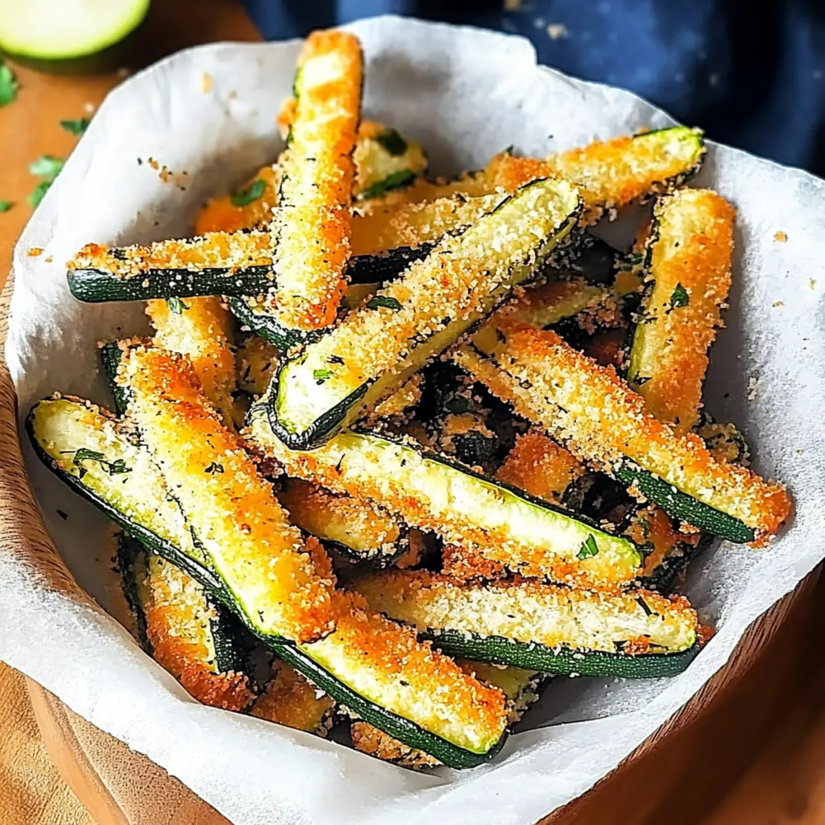 Parmesan Crusted Zucchini Fries