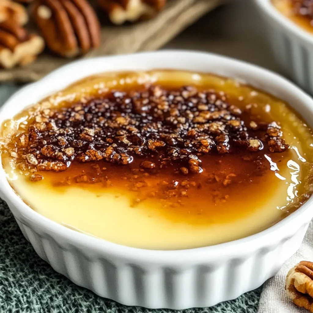 Maple Pecan Crème Brûlée