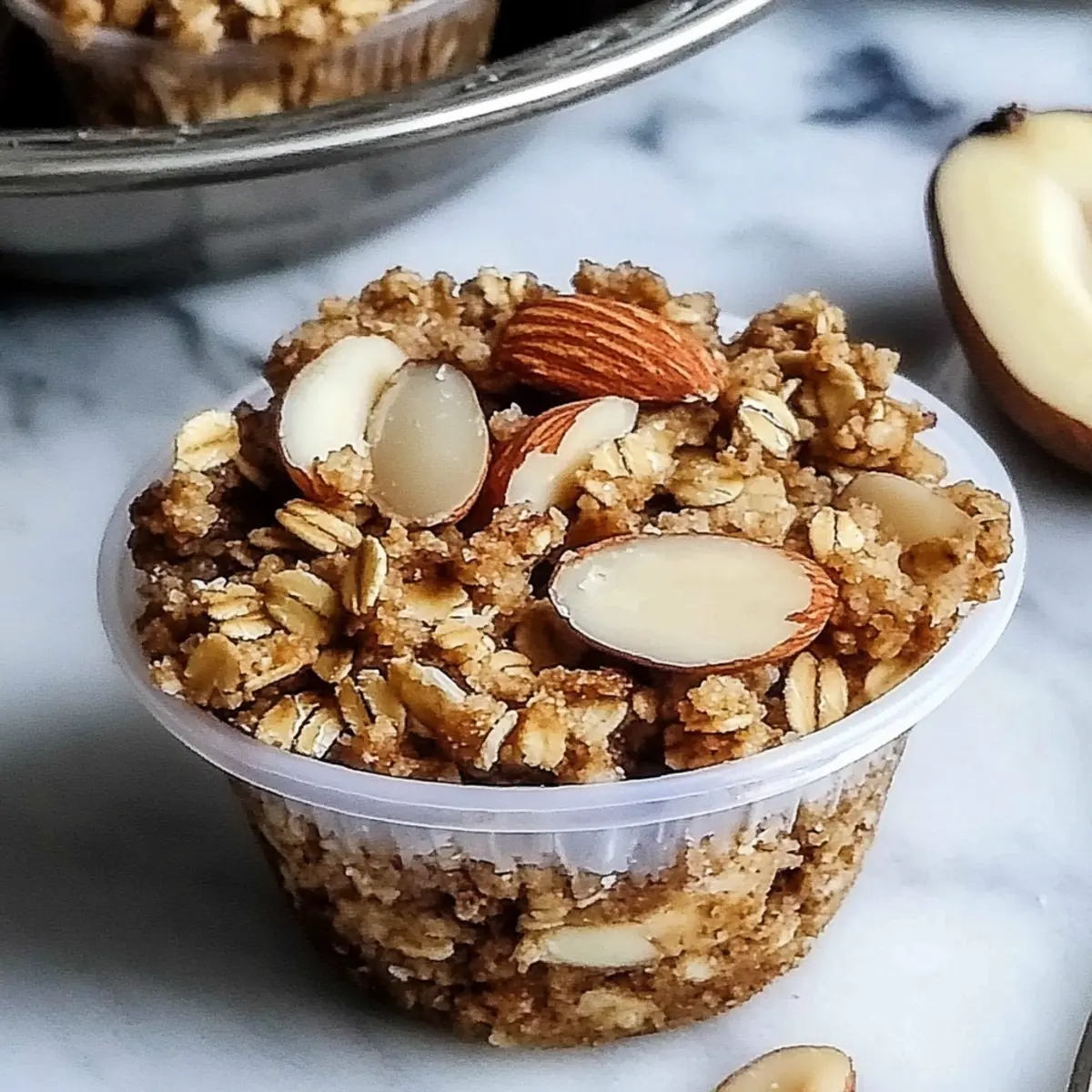 Maple Almond Oat Crumble Cups