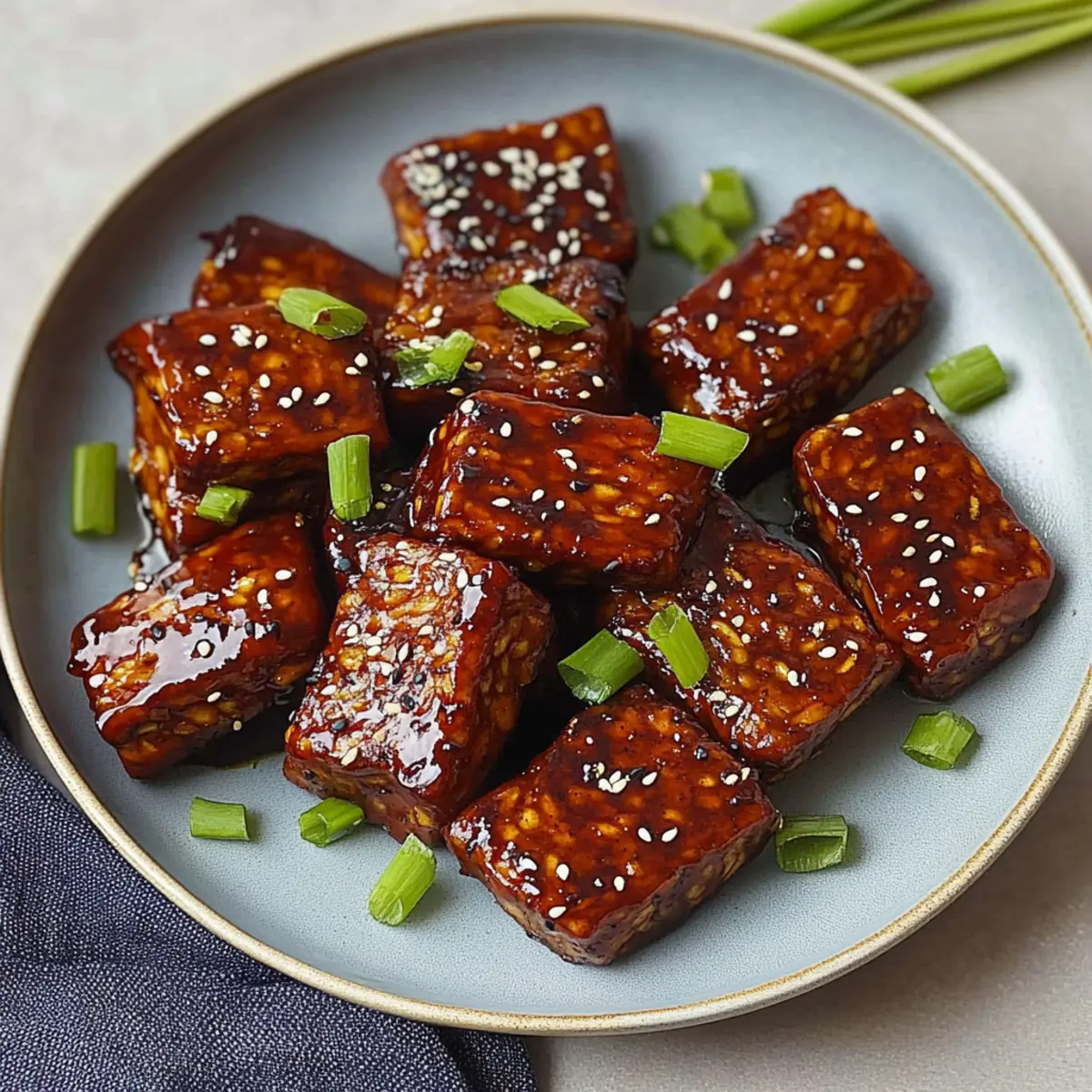 Balsamic Miso Glazed Tempeh