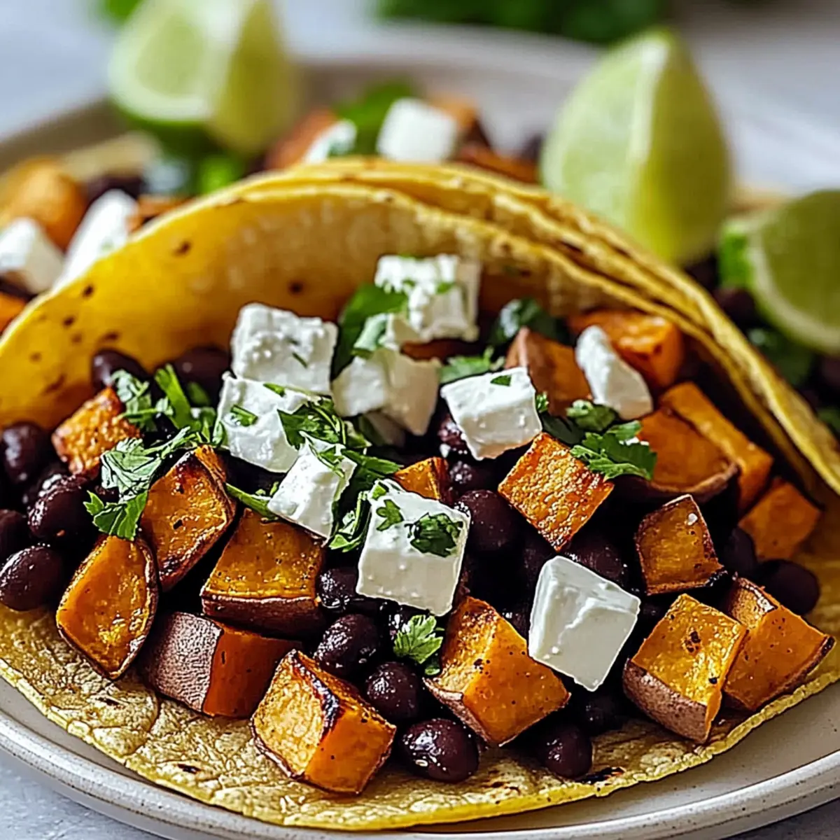 Healthy Sweet Potato and Black Bean Tacos