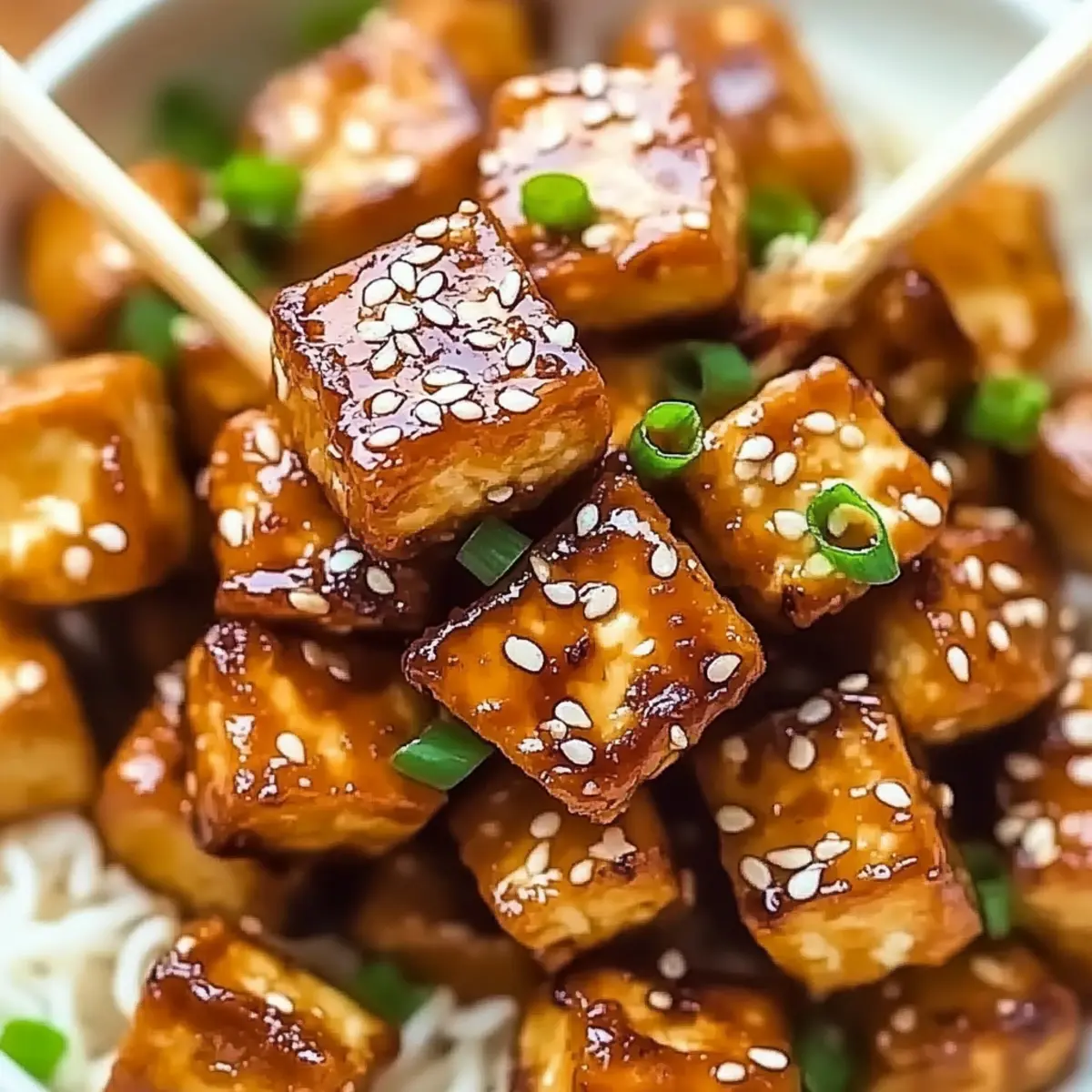Crispy Sesame Tofu Nuggets