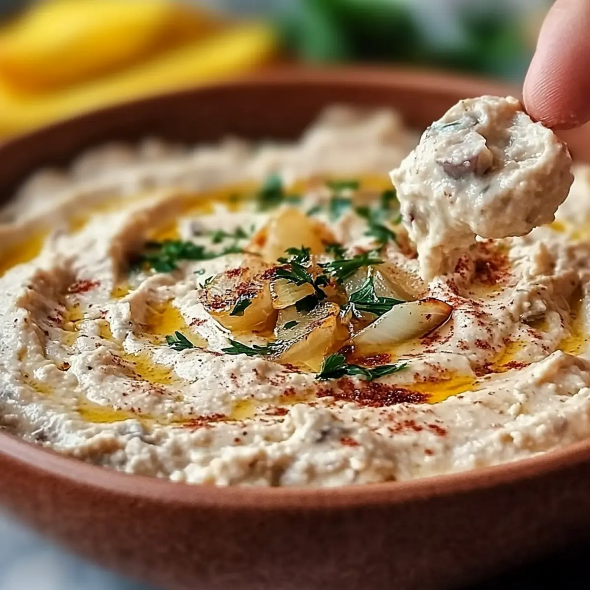 Roasted Onion and Garlic Dip