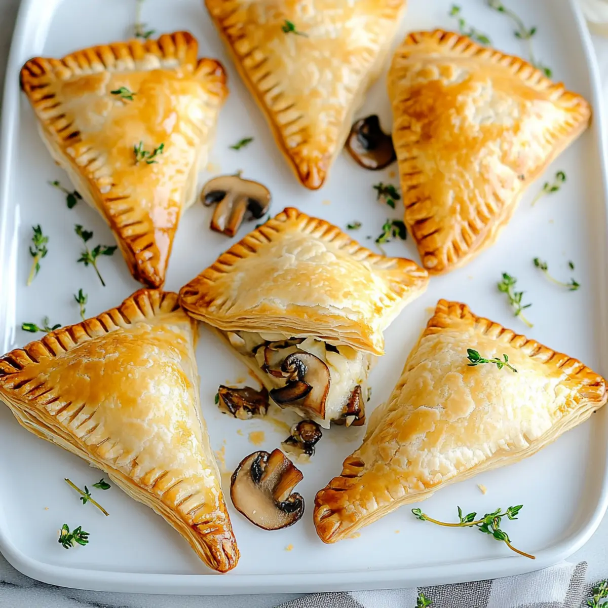 Sage Mushroom Mini Turnovers
