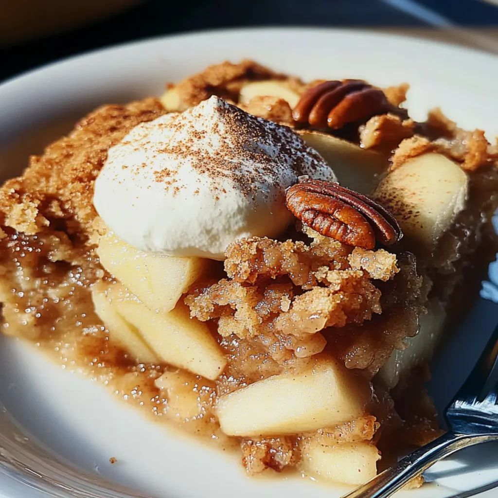 Bourbon Apple Pecan Cobbler