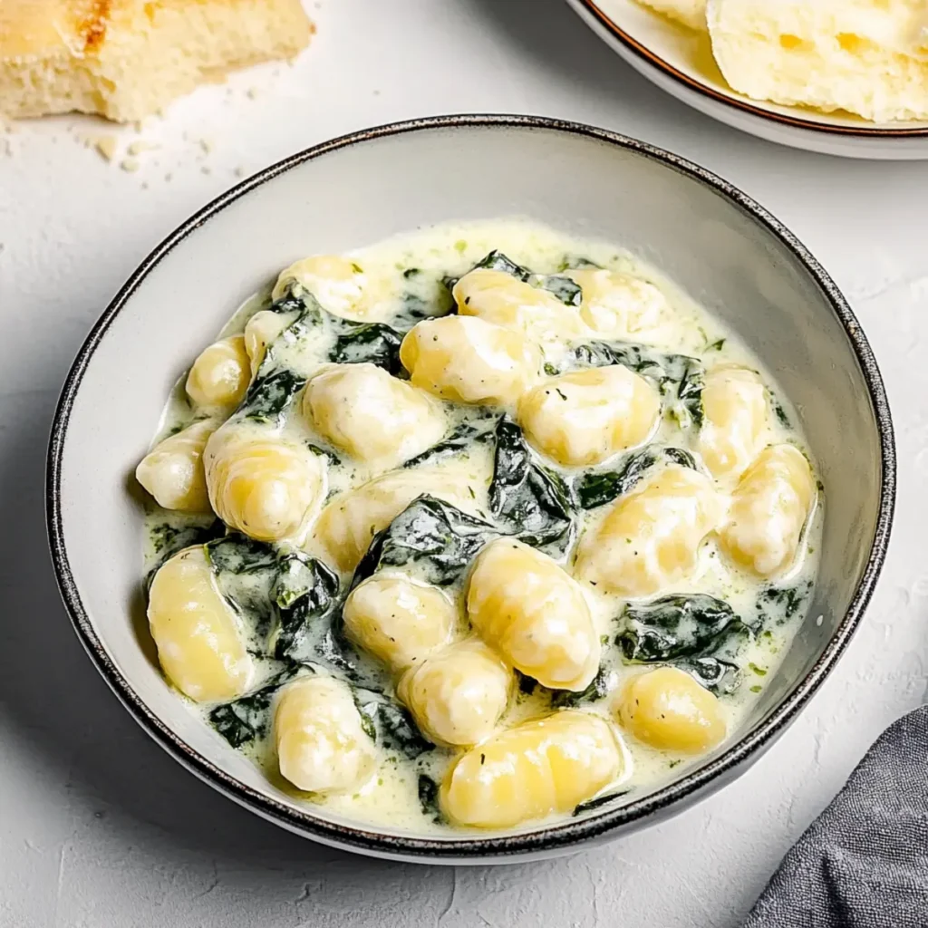 Creamy Spinach and Ricotta Gnocchi