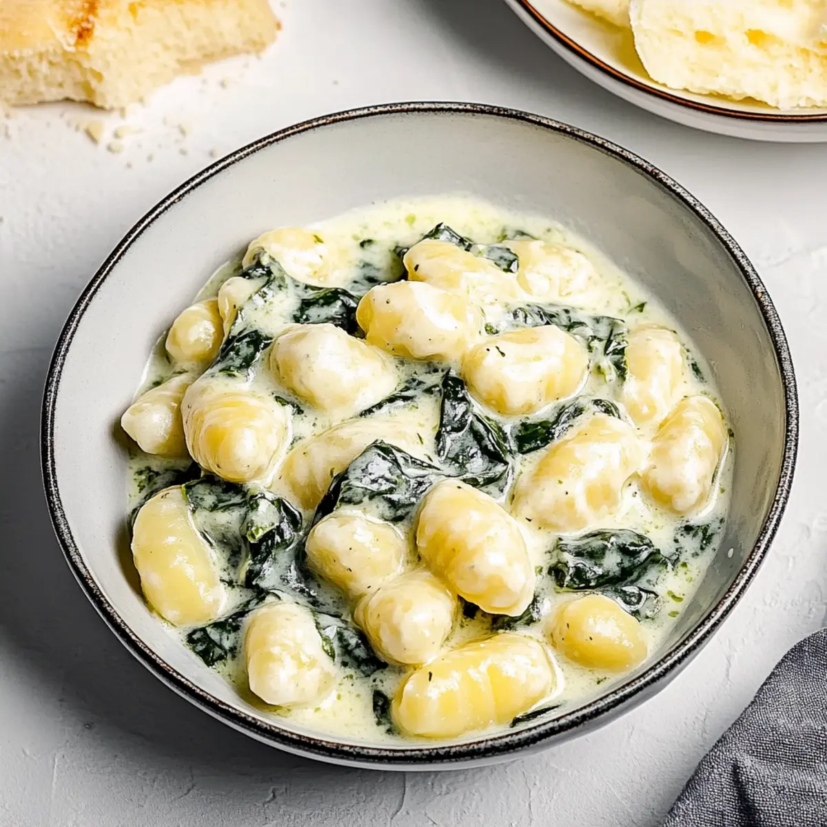 Creamy Spinach and Ricotta Gnocchi