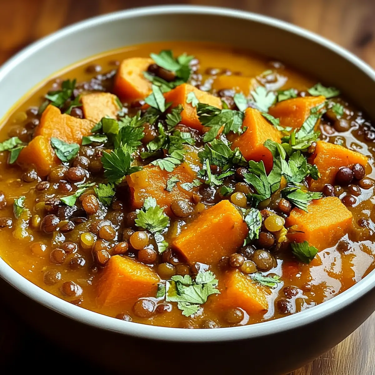 Sweet Potato and Lentil Autumn Stew