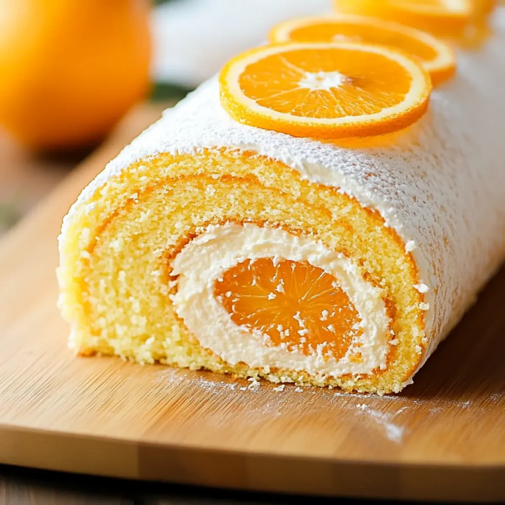 Citrus Swiss Roll Cake
