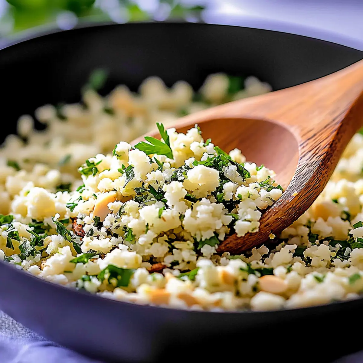 Herb and Almond Cauliflower Rice