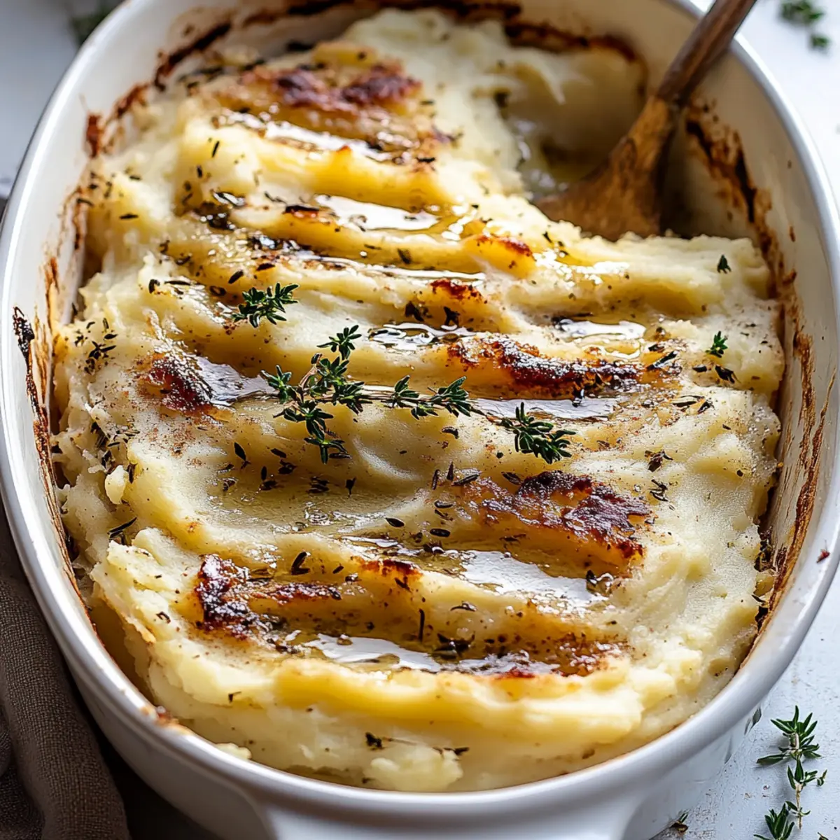 Brown Butter and Herb Mashed Potato Bake