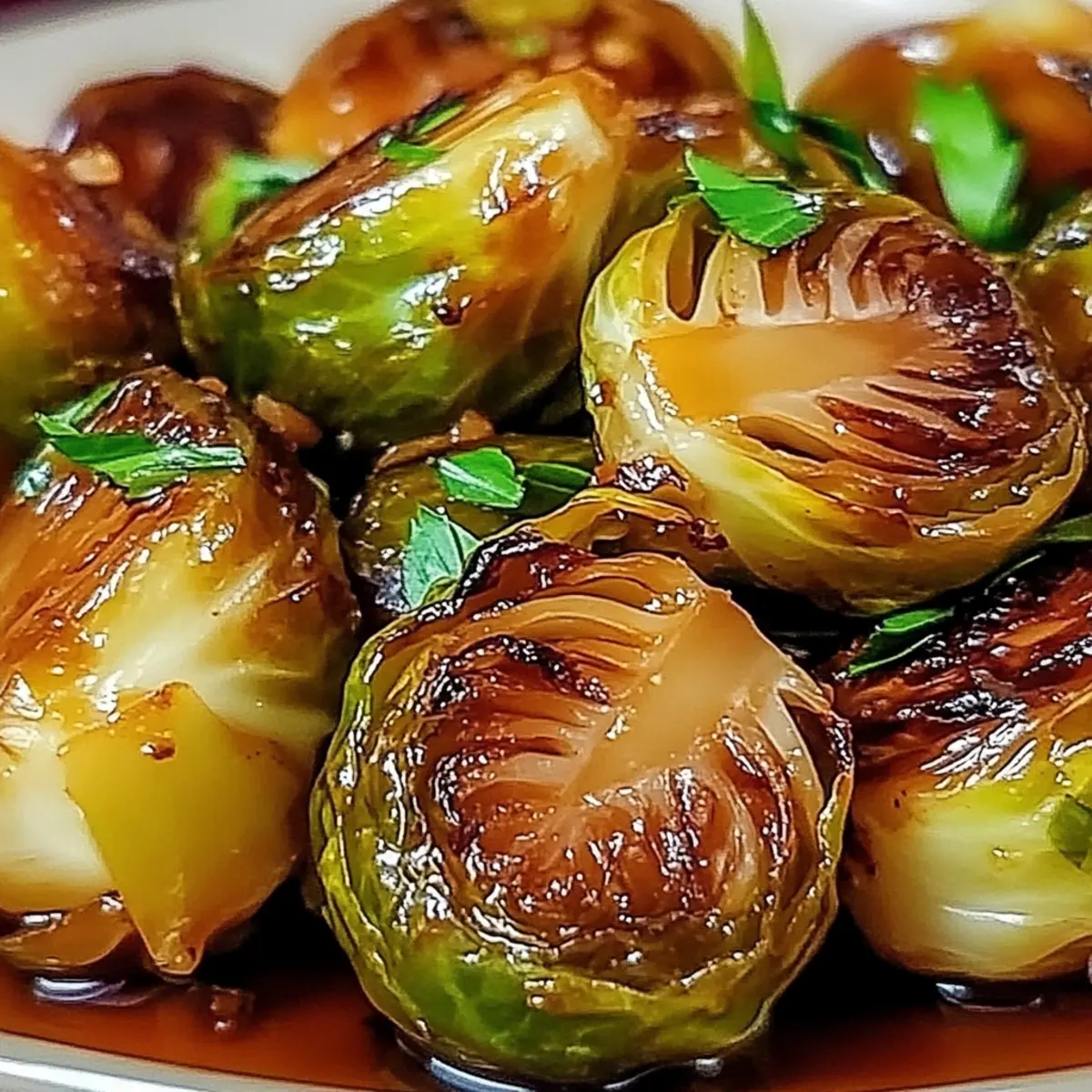 Spicy Maple Brussels Sprouts