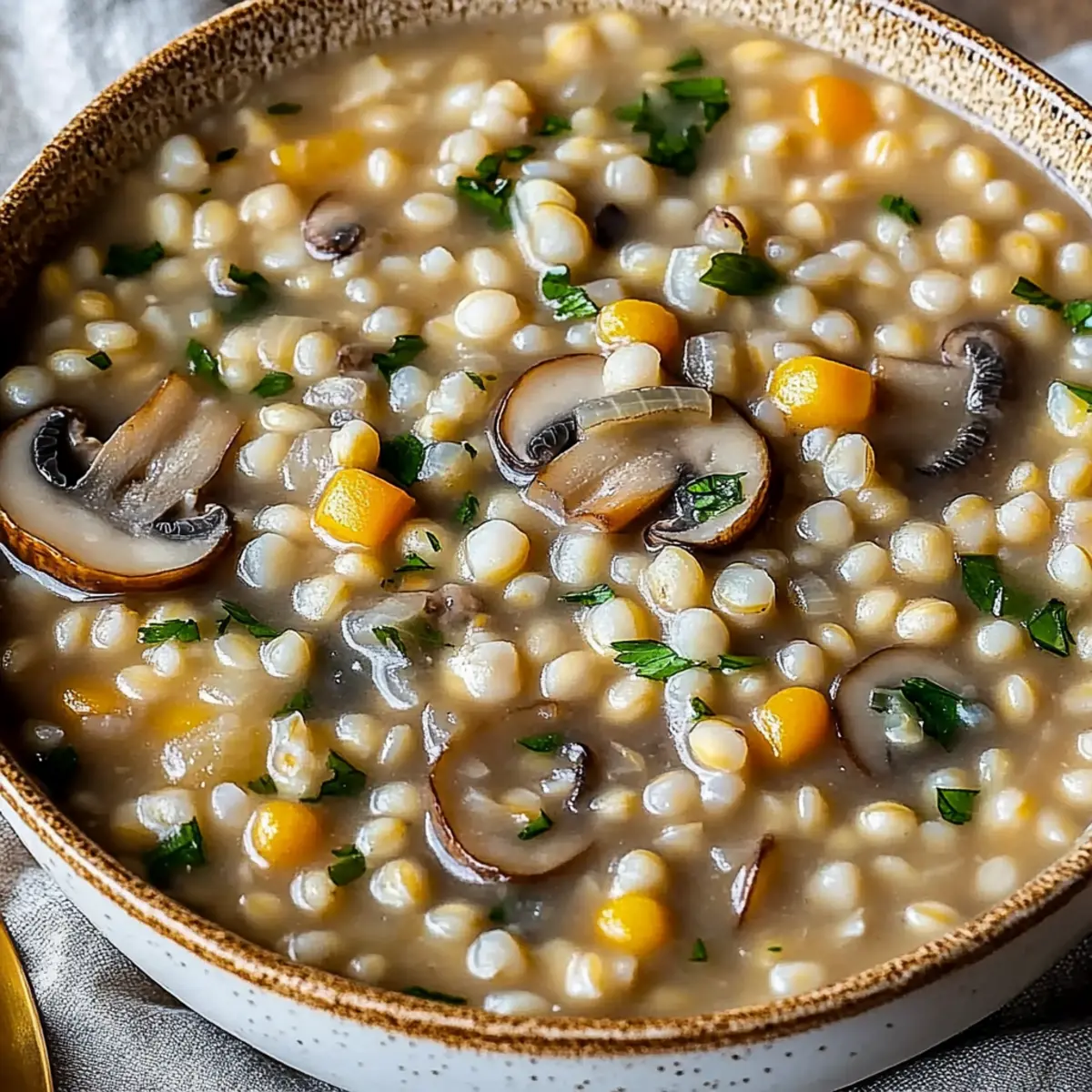 Mushroom and Barley Soup