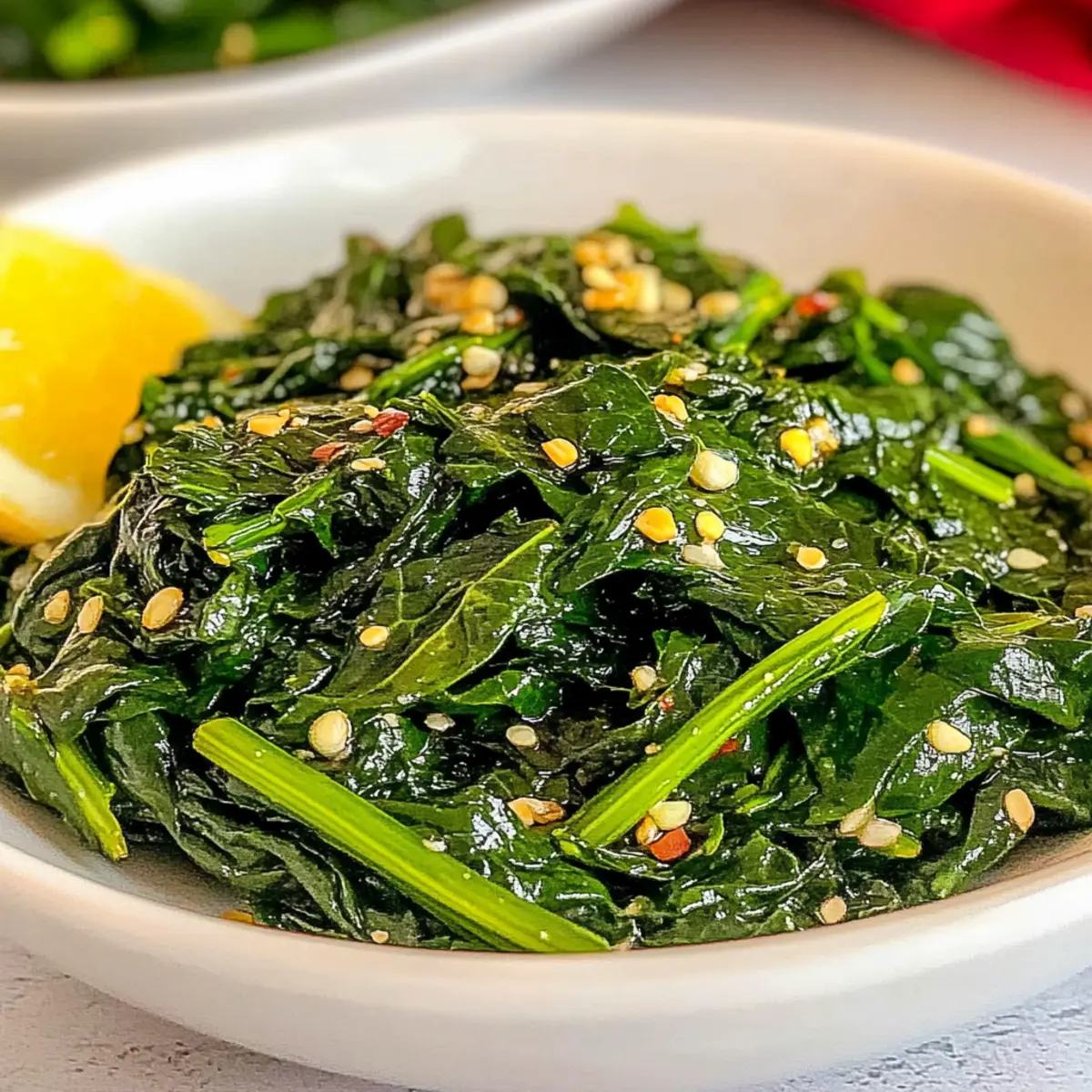 Sautéed Garlic Spinach