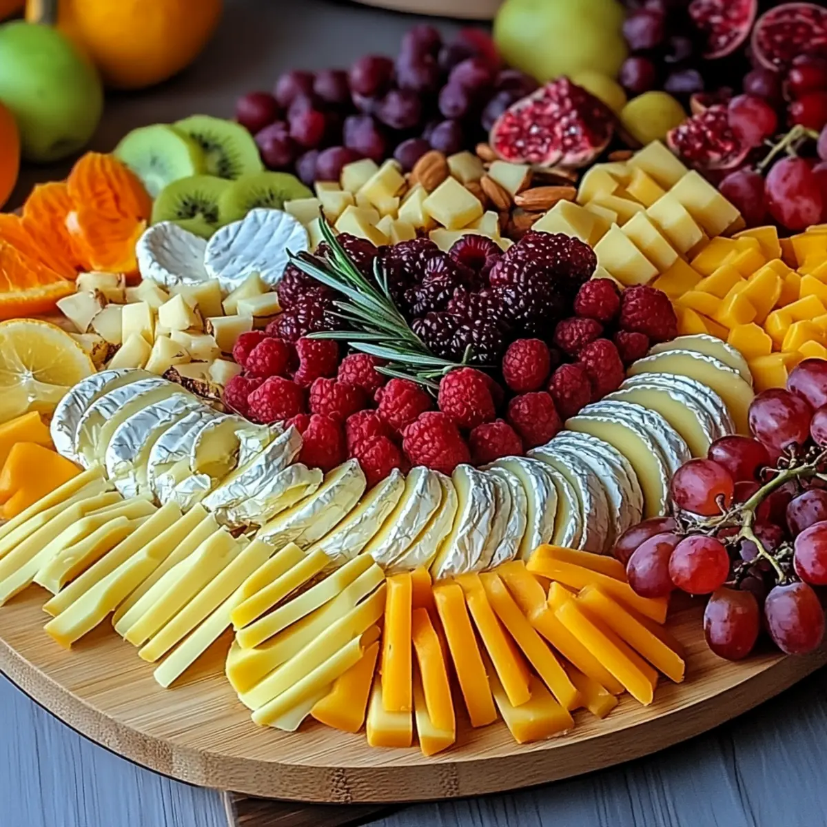 Friendsgiving Cheese and Fruit Platter