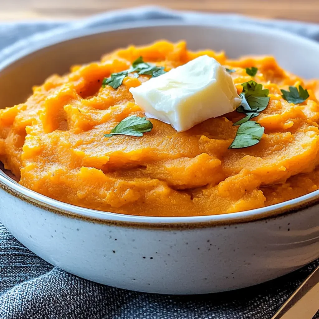 Coconut Curry Mashed Sweet Potatoes