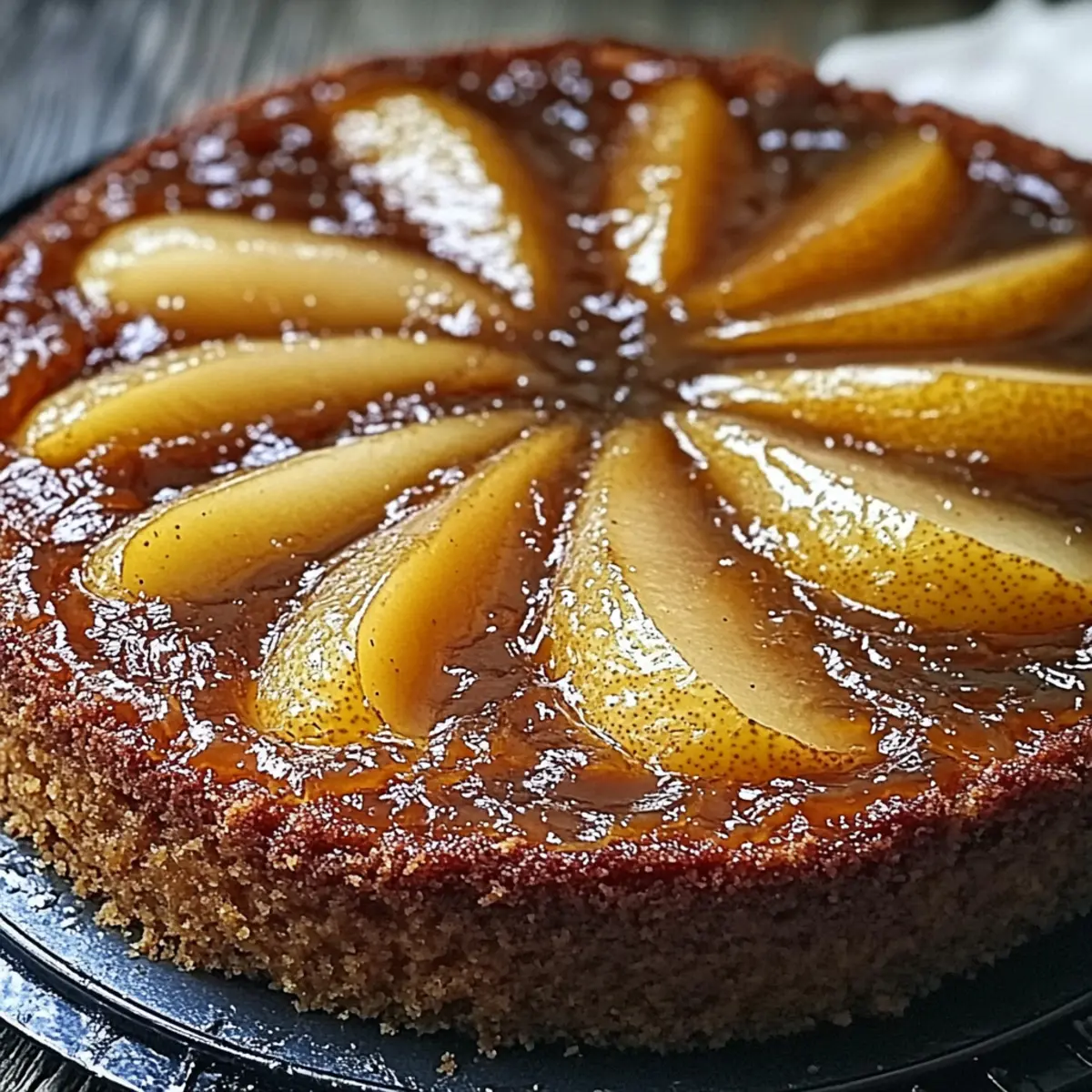 Caramel Pear Upside-Down Cake