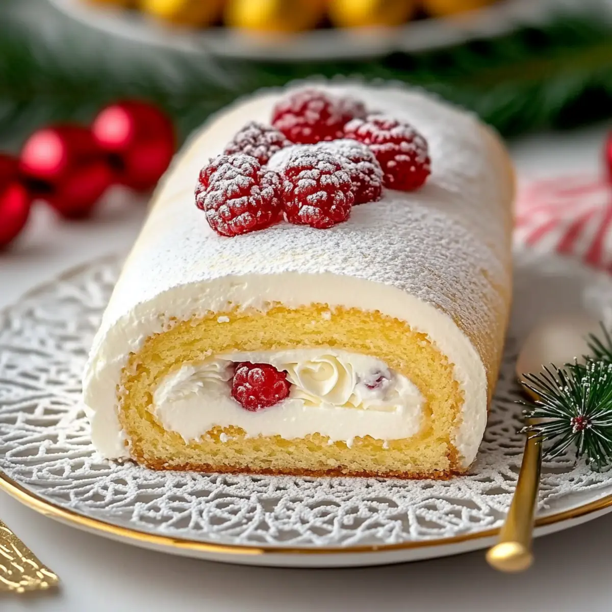 Light Yogurt Cream Roll Cake
