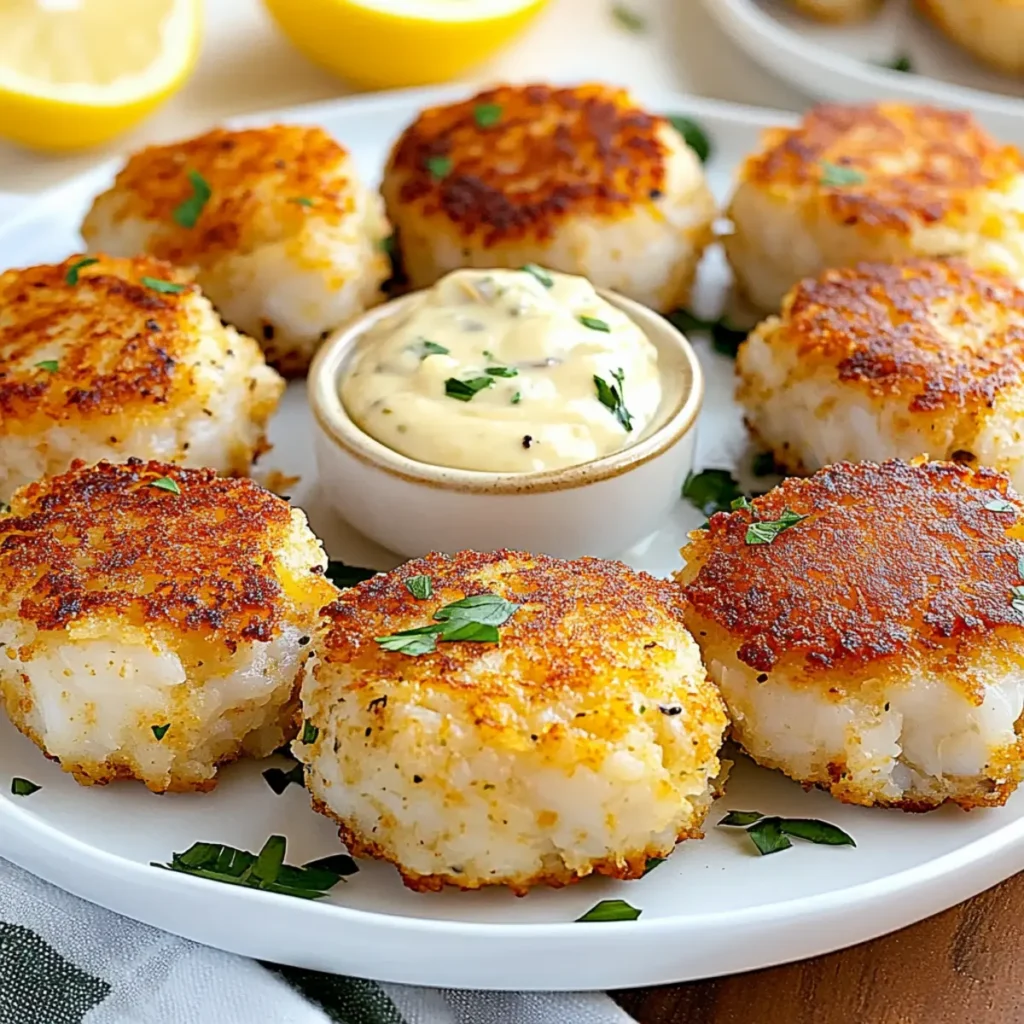 Mini Crab Cakes with Lemon Aioli