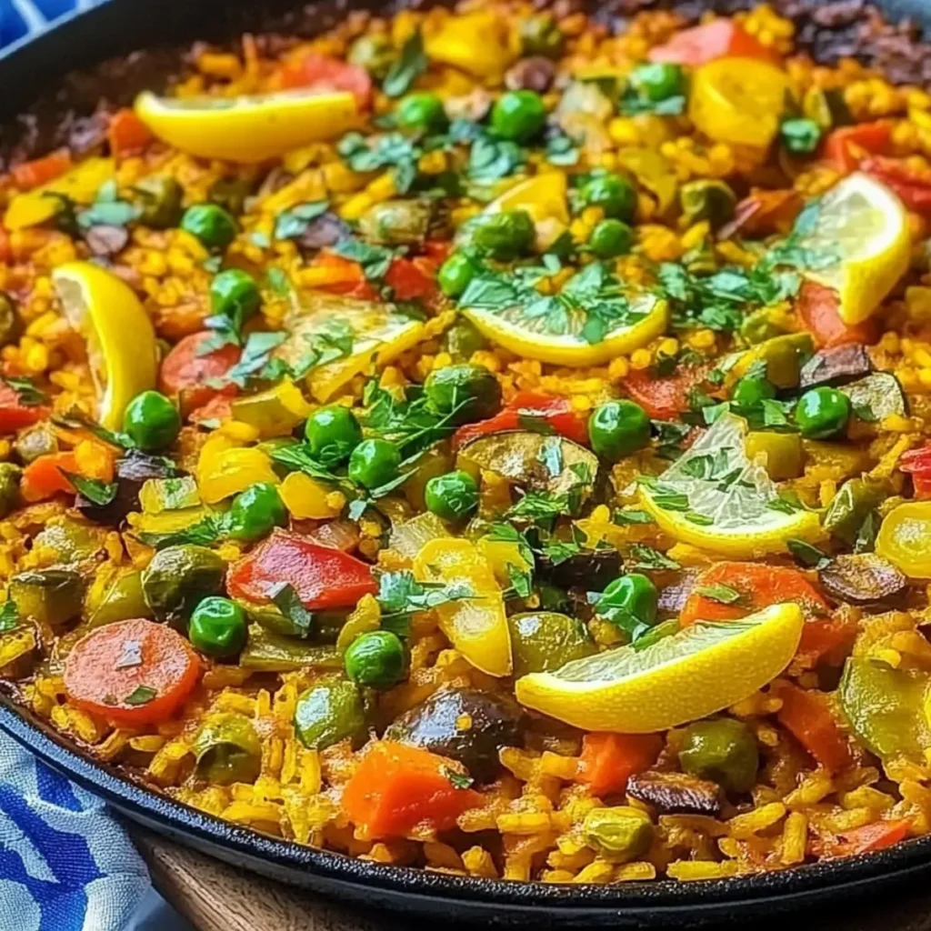 Saffron Vegetable Paella