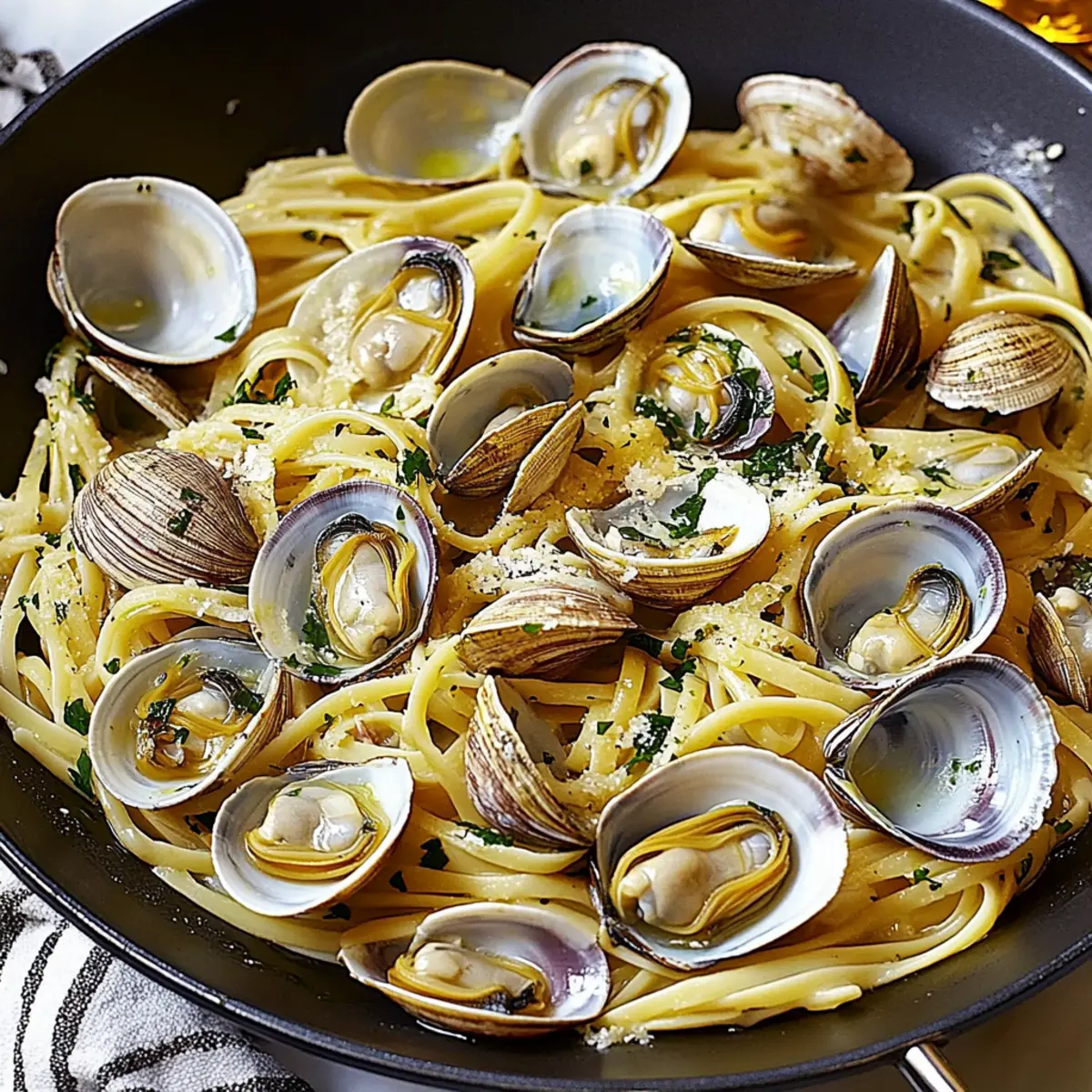 Linguine with Prosperity Clams Dinner