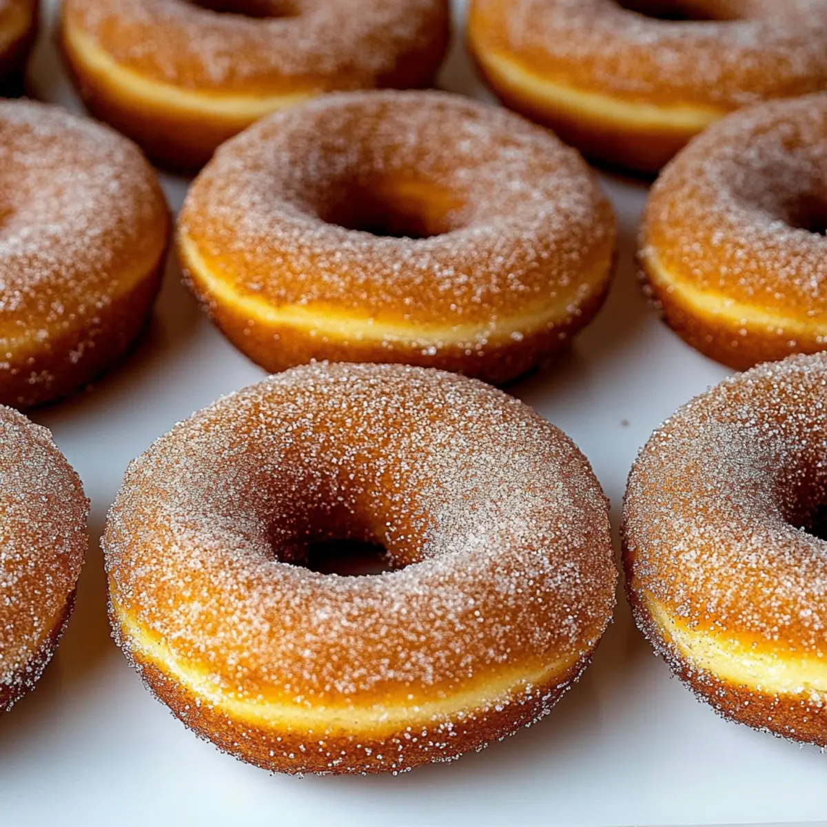 Doughnut Cake with Cinnamon Sugar
