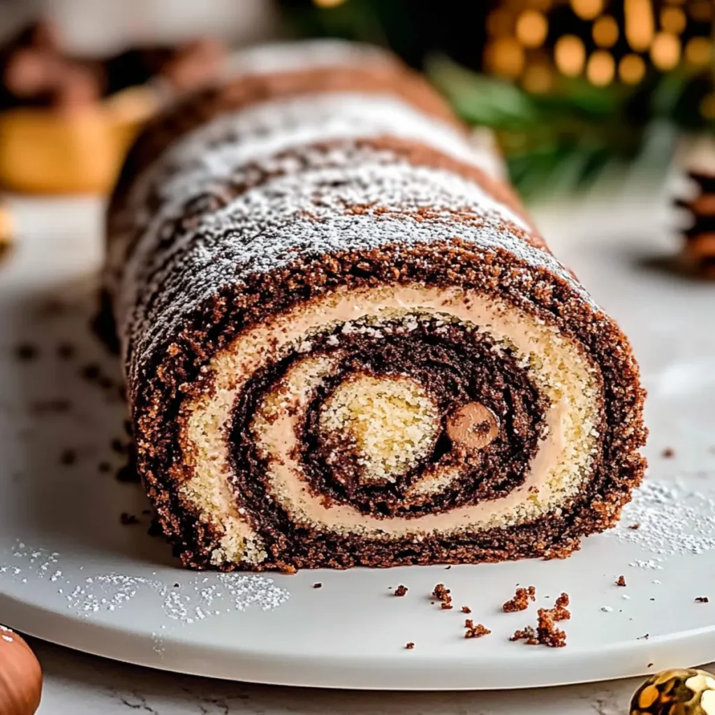 Vegan Chocolate Hazelnut Swiss Roll