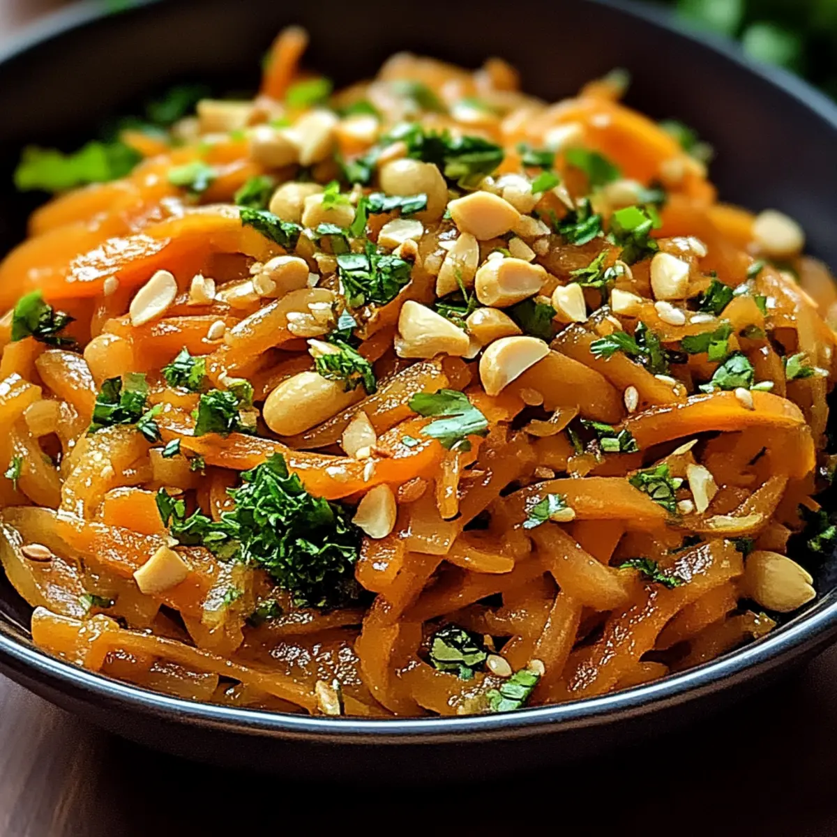 Carrot, Ginger and Peanut Stir-Fry