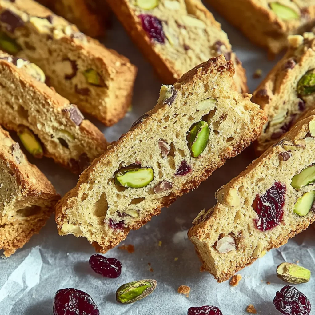 Cranberry Pistachio Biscotti