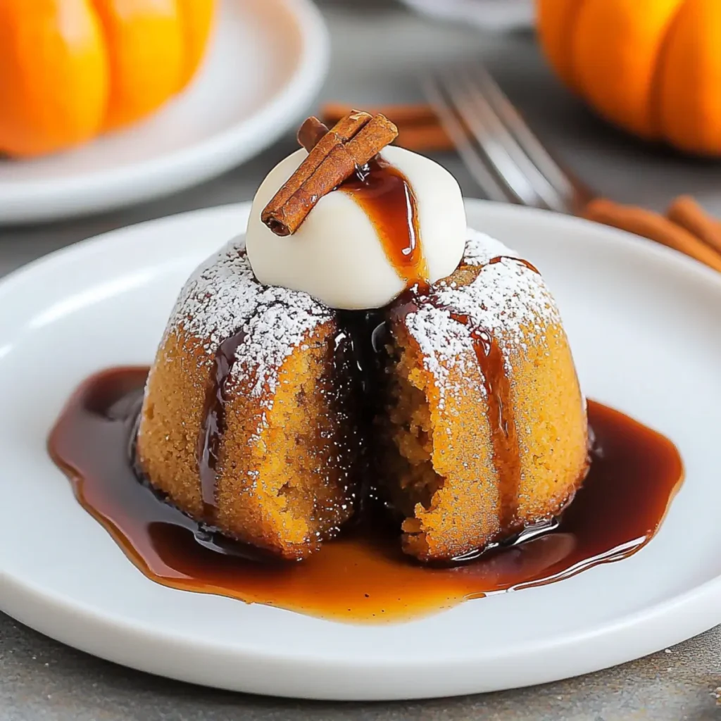 Pumpkin Spice Lava Cakes