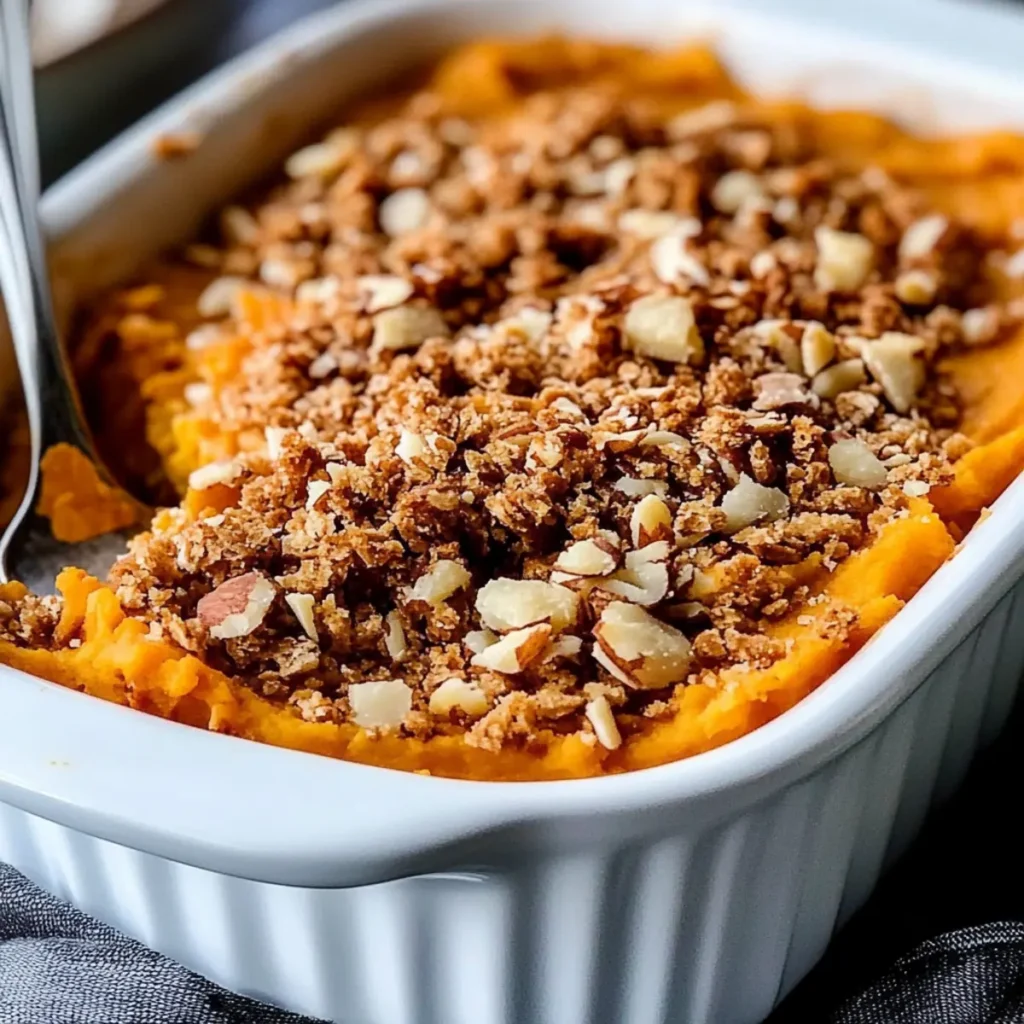 Lightened Up Sweet Potato Casserole