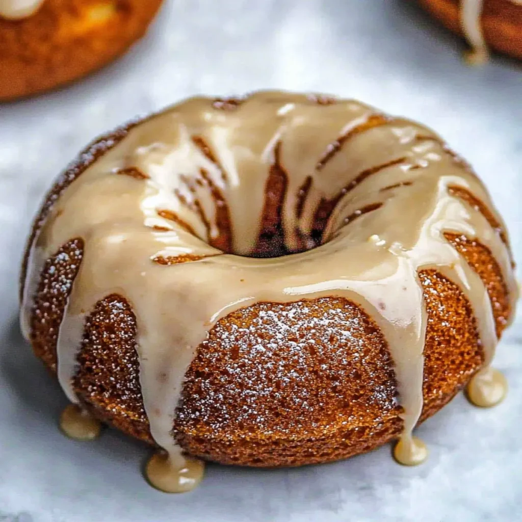 Vegan Doughnut Cake with Maple Drizzle
