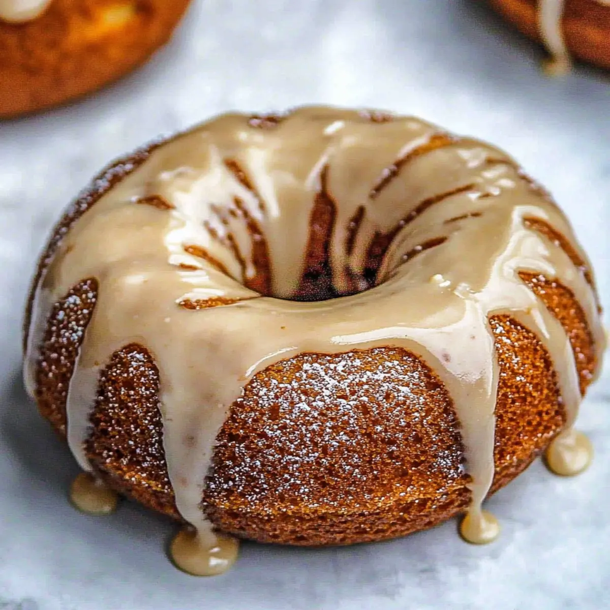 Vegan Doughnut Cake with Maple Drizzle