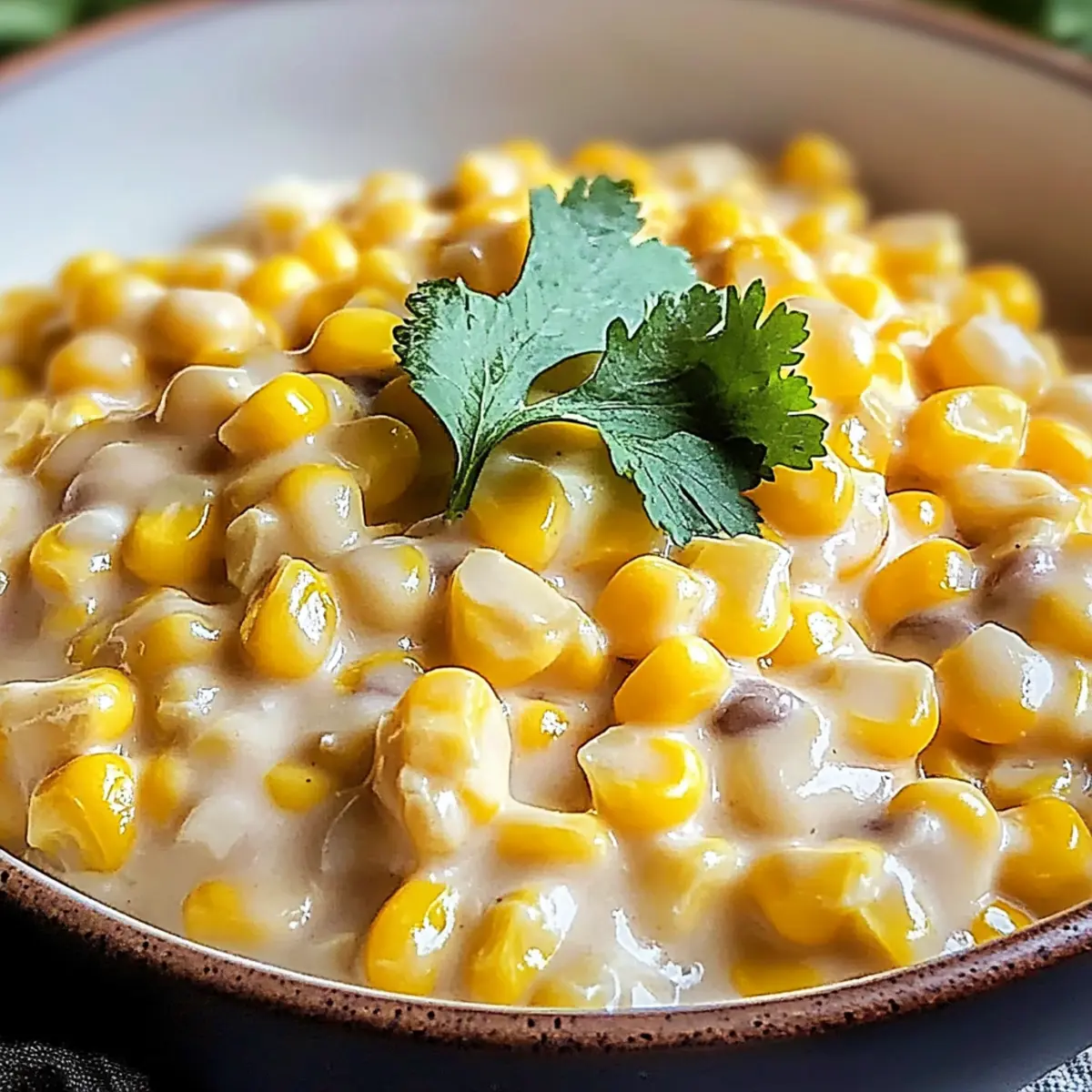 Coconut Creamed Corn