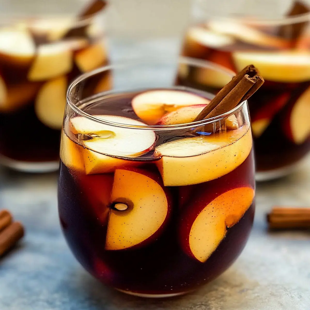 Apple Cider Sangria with Cinnamon