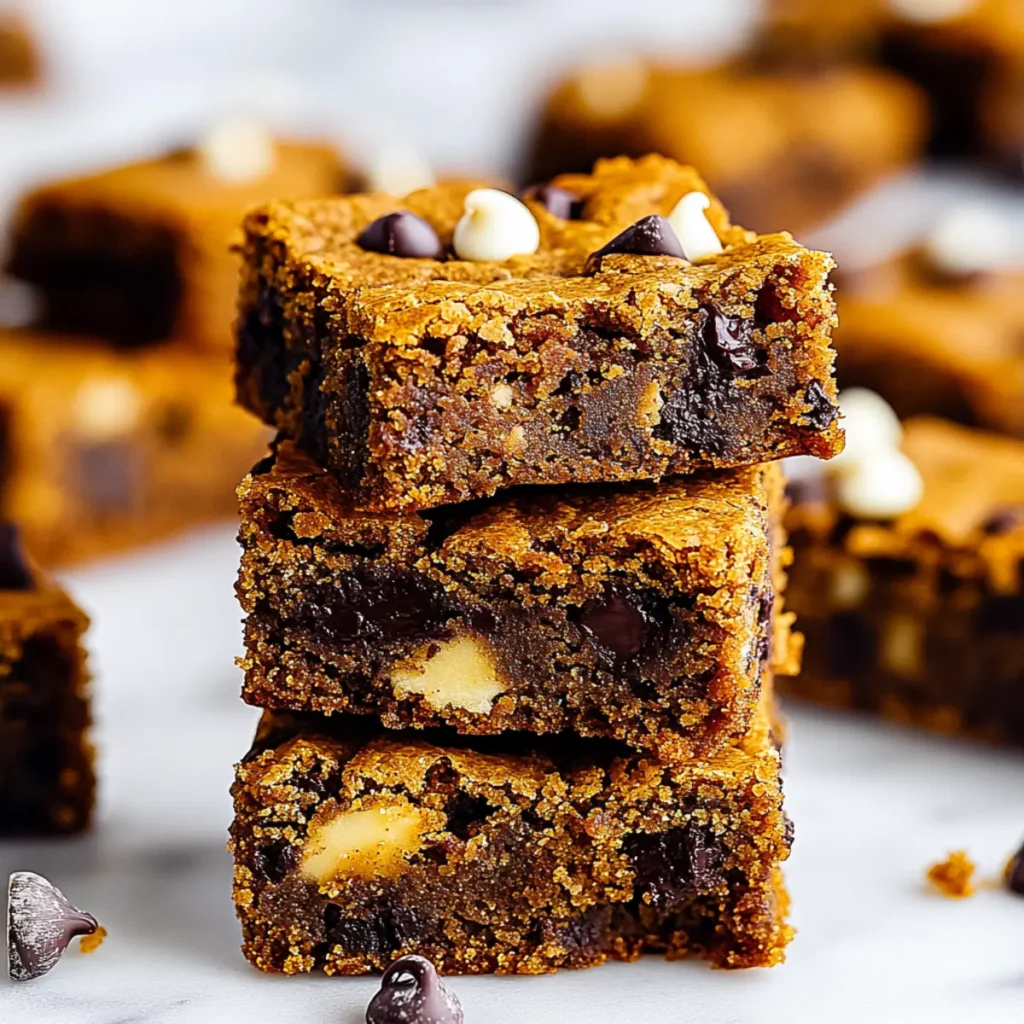 Pumpkin Chocolate Chip Blondies