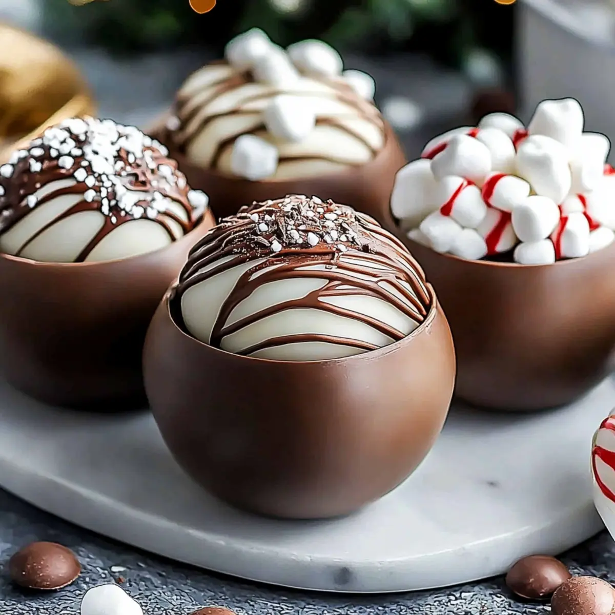 Hot Chocolate Bombs with Marshmallows