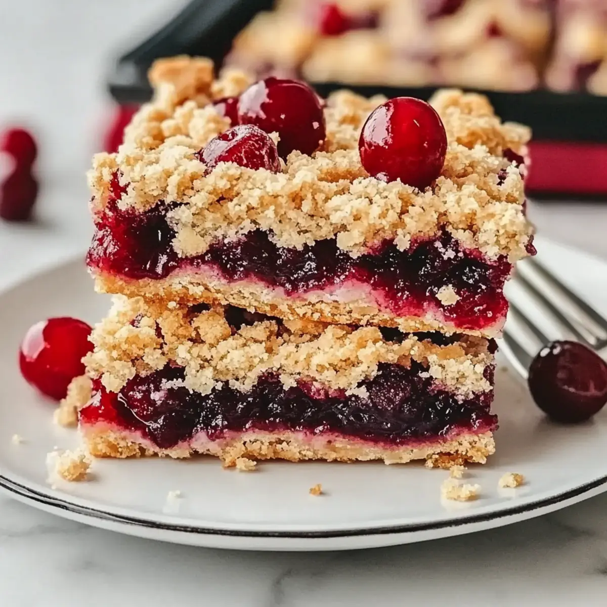 Cherry Crumble Bars
