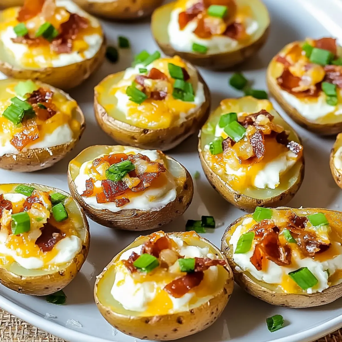 Loaded Mini Baked Potatoes
