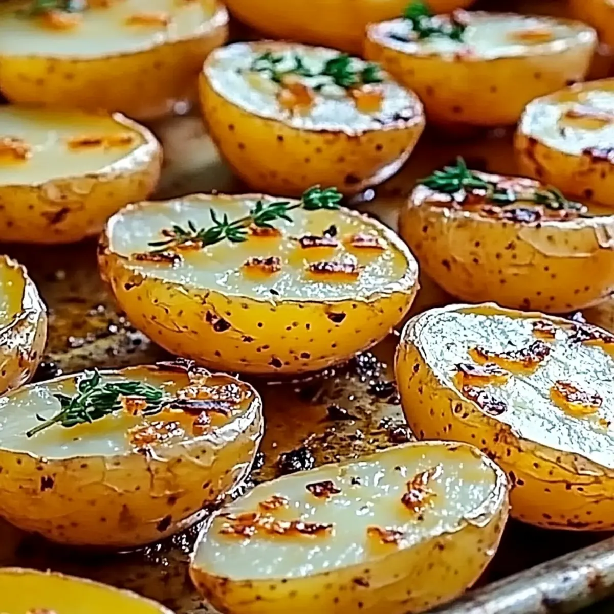Best Easy Sheet Pan Scored Potatoes