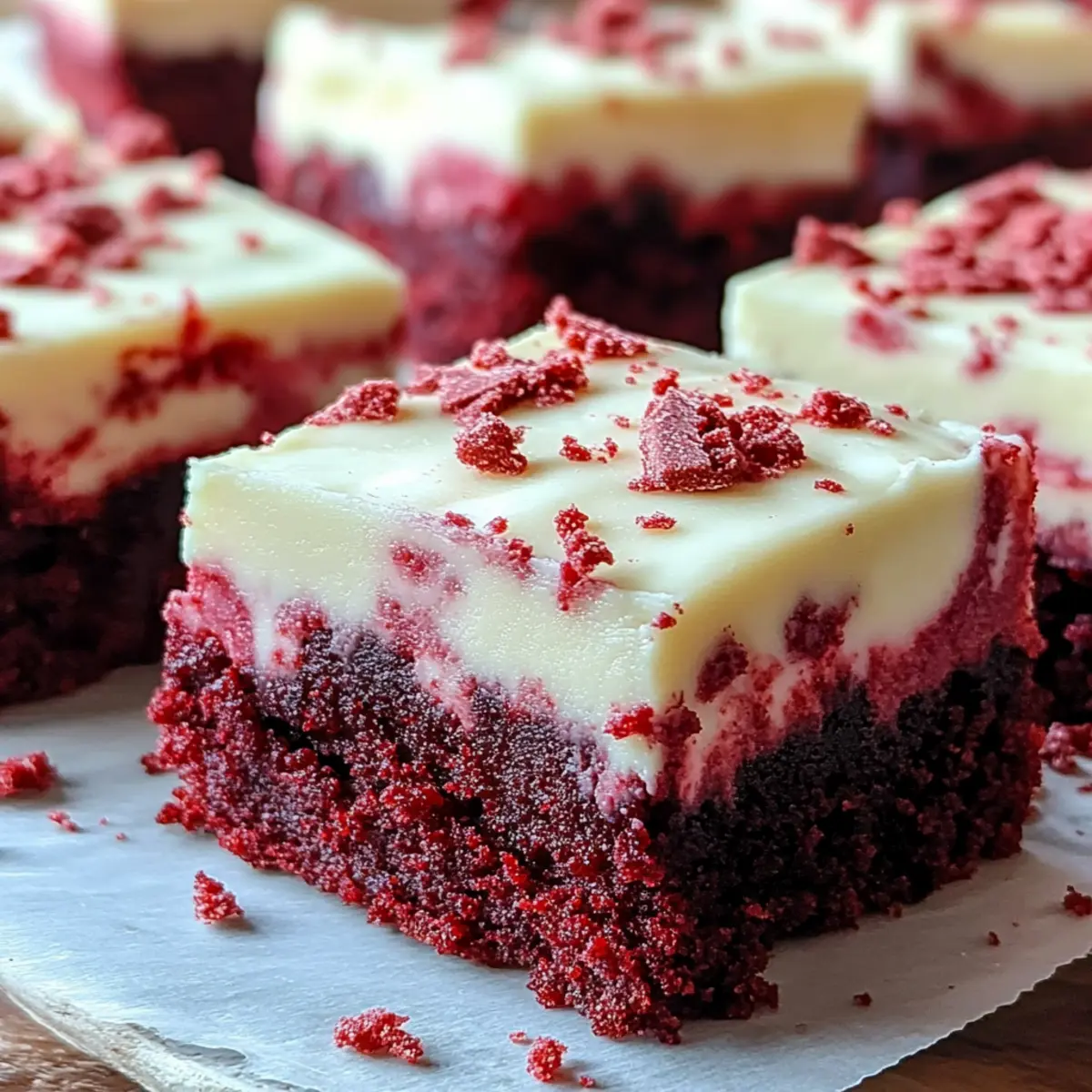 Red Velvet Cookie Bars