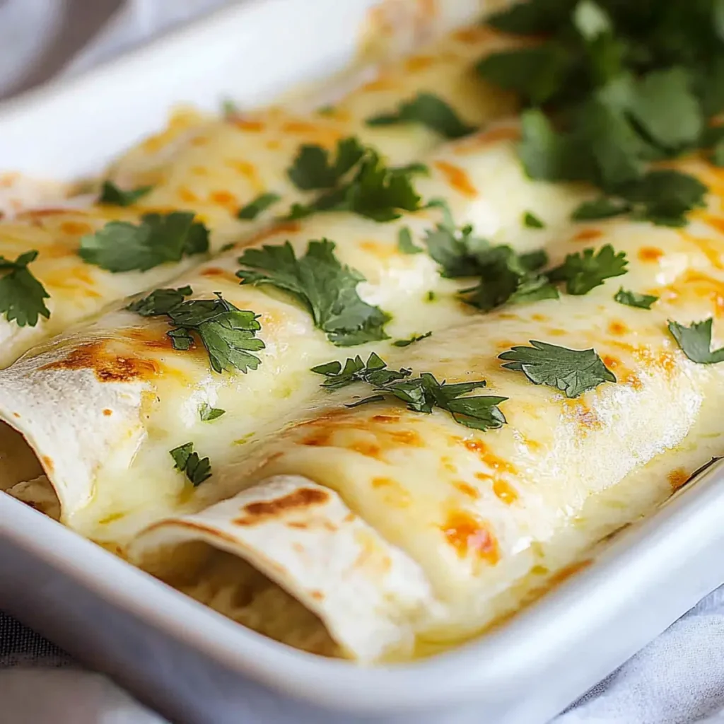 White Chicken Enchiladas