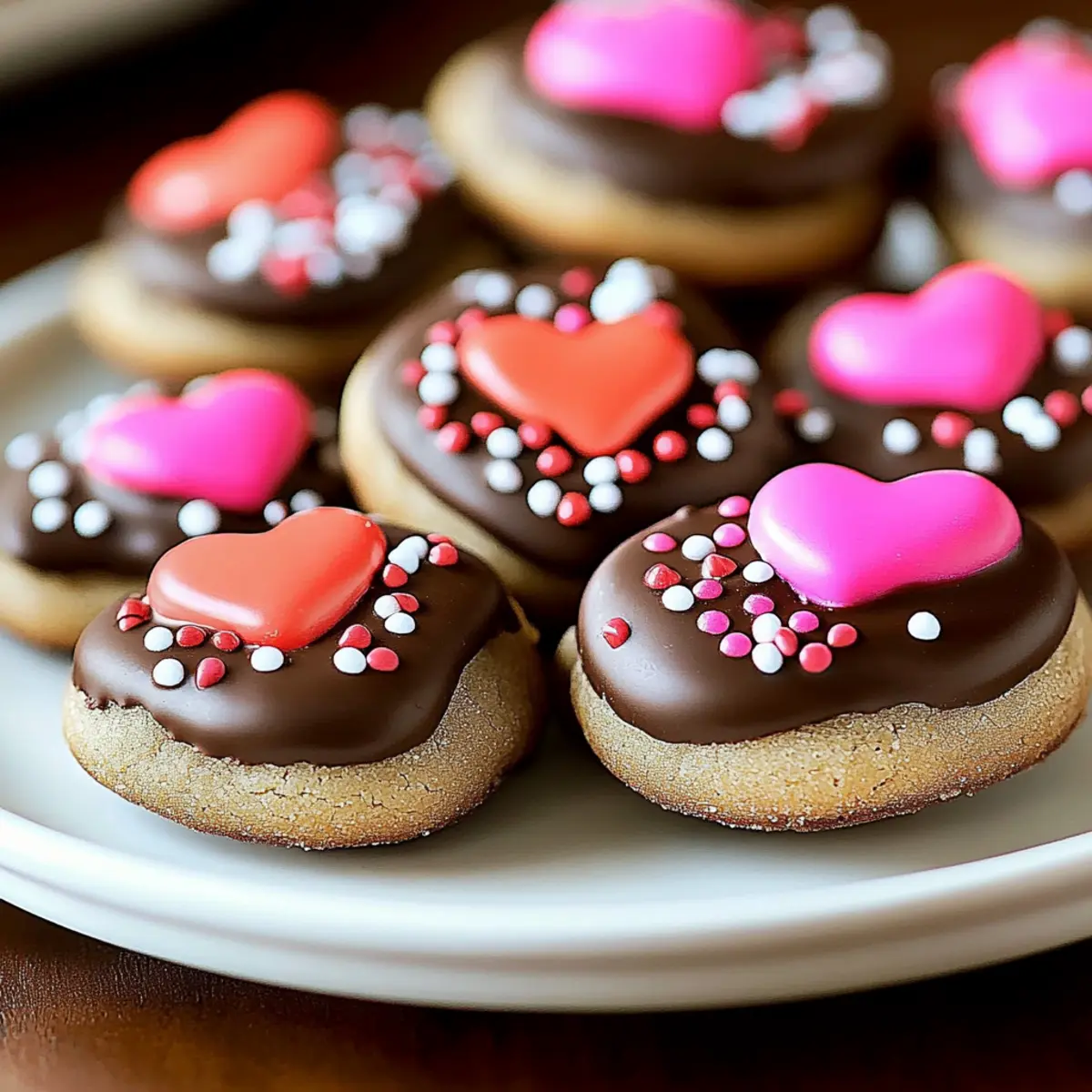 Valentine Chocolate Candy Cookies