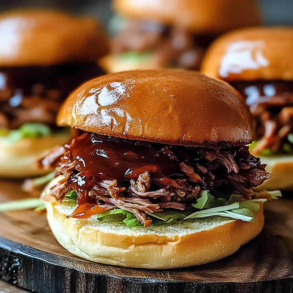 Easy BBQ Beef Sliders