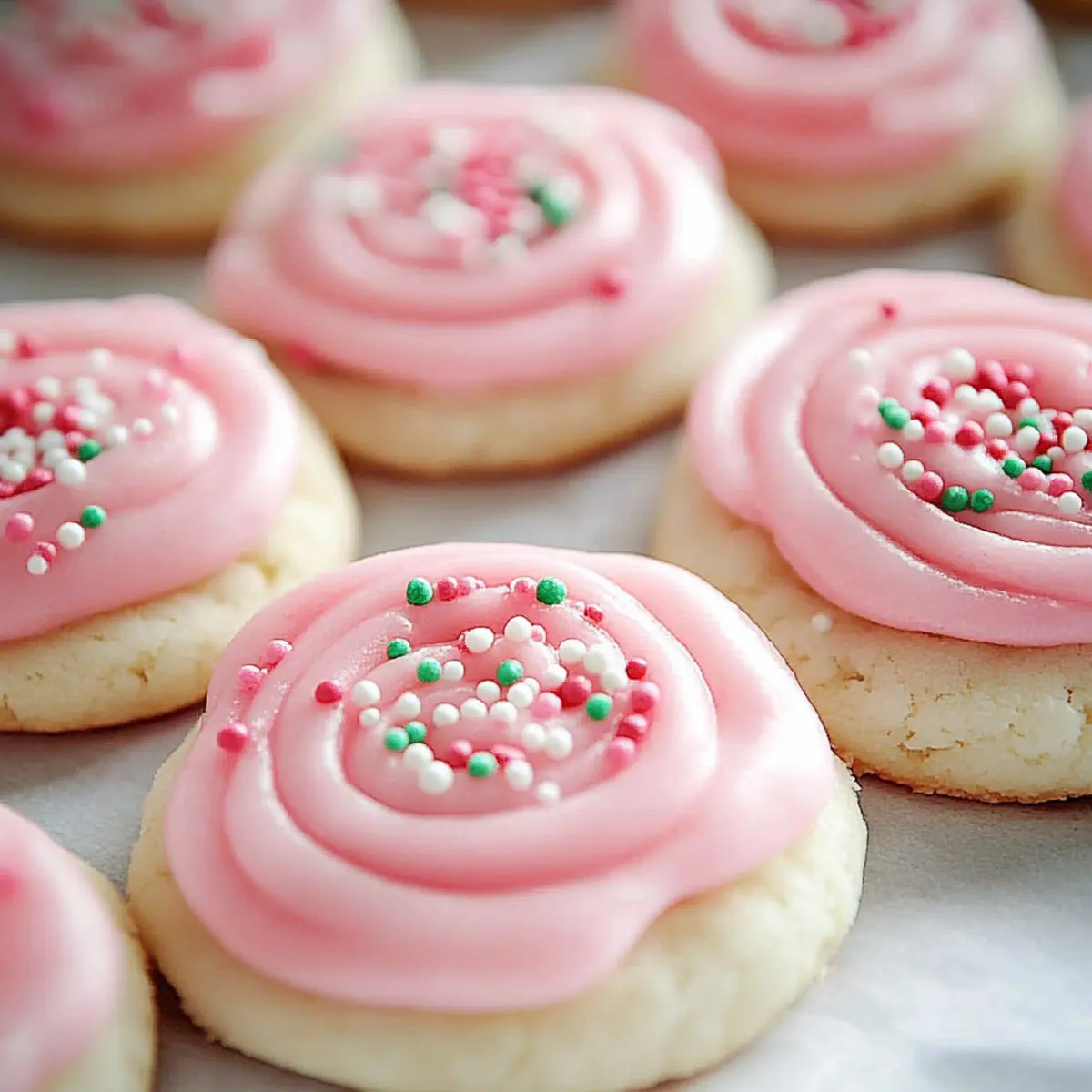 Pink Sugar Cookies