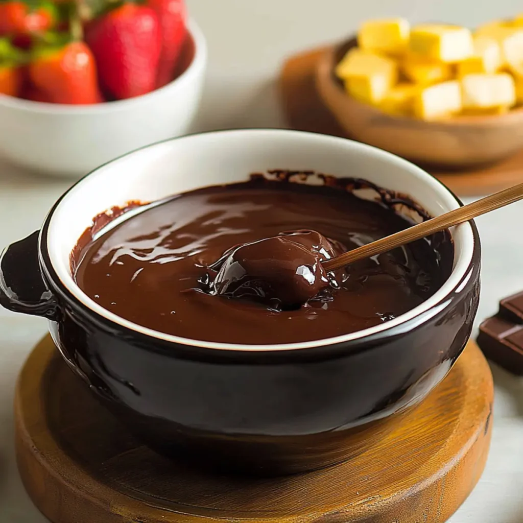 Chocolate Turtle Fondue